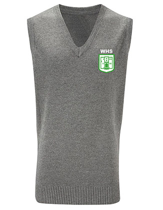 Grey V Neck Sleeveless Pullover (Child)